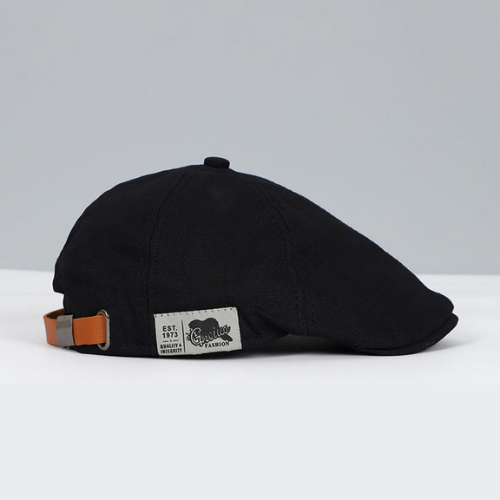 Elegancki Regulowany Beret Męski - Styl i Komfort – Czarny