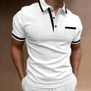 Męska Koszulka Polo Casual - Komfort i Elegancja – Biały