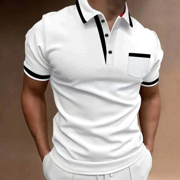 Męska Koszulka Polo Casual - Komfort i Elegancja – Biały