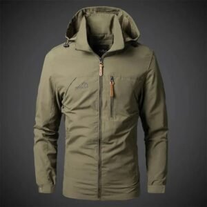 Męska kurtka wodoodporna – Wygodna i stylowa – Khaki